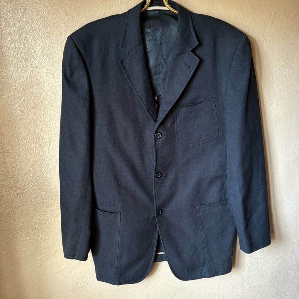 Burberry London T Model Cotton Blazer Size 40 Reg